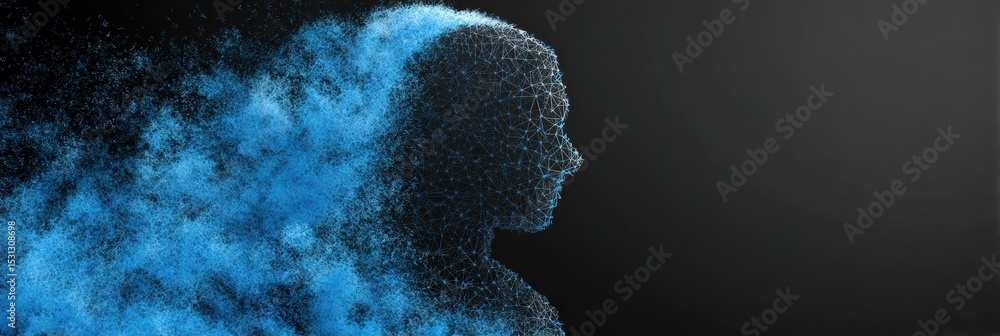 Poster Shielded Avatar Deflects Overwhelming Messages in a Digital Space, Creating a Serene Environment Amid Chaos at Twilight
