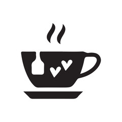 cup of coffee with heart