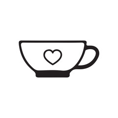 cup of coffee with heart