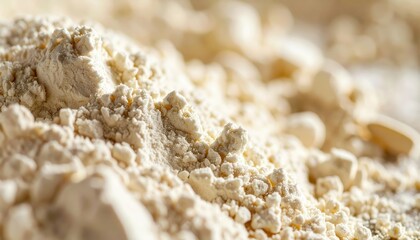 Close-Up of Fine Einkorn Flour with a Nutty Flavor and Texture