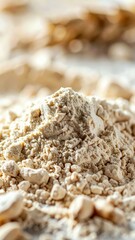 Close-Up of Fine Einkorn Flour with Nutty Flavor and Texture