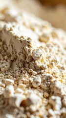 Fine Texture of Einkorn Flour with Nutty Flavor in Close-Up Macro