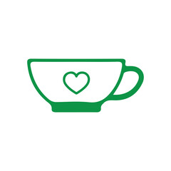 cup of tea with heart