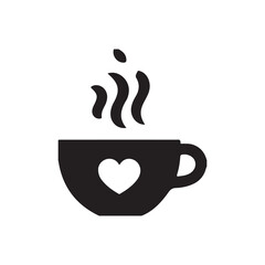 cup of coffee with heart