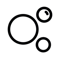 Bold Line Bubble Icon Flat 2D Design Element for Websites and Applications