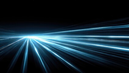 Abstract light streaks, radiating from center