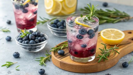 Refreshing blueberry lemonade cocktail recipe kitchen beverage tutorial bright close-up summer vibes for refreshing hydration