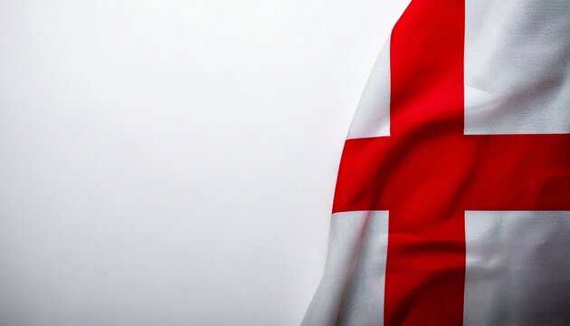 England flag on white background. copy space_