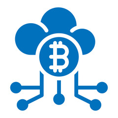 bitcoin cloud network icon