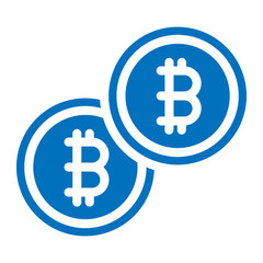 bitcoin double coin icon