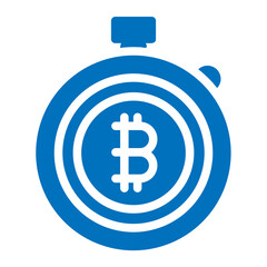 bitcoin stopwatch icon