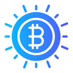 bitcoin digital currency icon