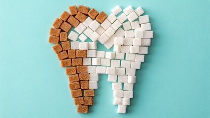 Sugar's impact on dental health understanding the role of sweeteners in oral hygiene food science studio environment close-up view
