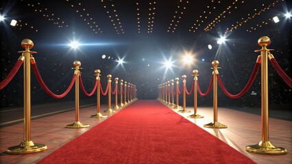 Red carpet event celebrity awards ceremony glamorous location elegant venue nighttime atmosphere star-studded affair