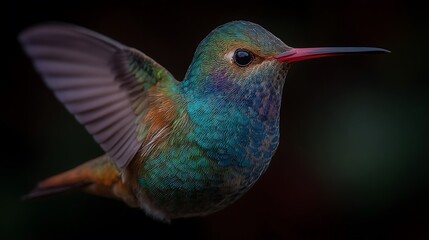 Brilliant hummingbird detail