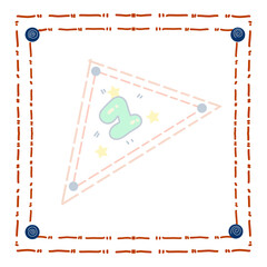 Geometric Craft Frame Pattern