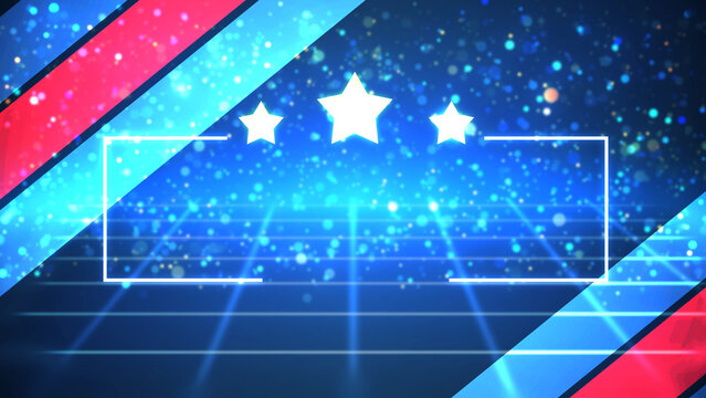 Celebrating birth anniversary of Canada, Happy Canada Day 1st July particle fairy dust flag colors bg. Advertisement patriotic social media posts, stories. Flier banner poster for national holiday.