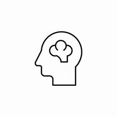 human mind icon sign vector