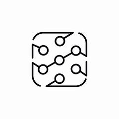 machine learning icon sign vector