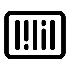barcode icon for illustration