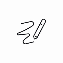 Obraz premium pencil drawing icon sign vector