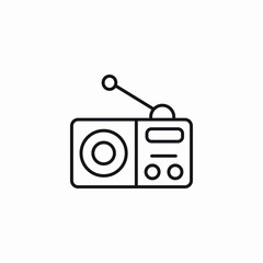 radio device icon sign vector
