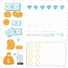 Finance and Business Icons Set for Web and Mobile Design