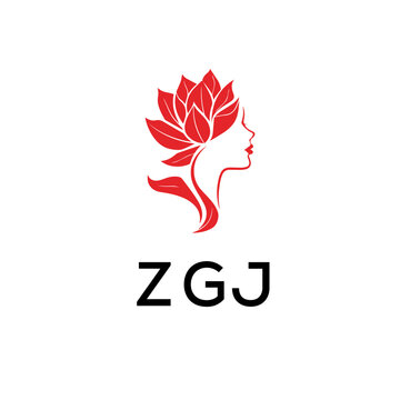 ZGJ Letter Initial Logo Design Template Vector Illustration
