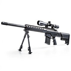 machine gun isolated on white