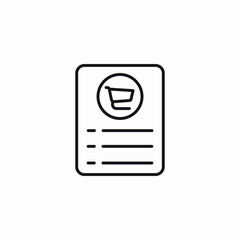 shopping list icon sign vector
