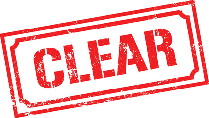 Grunge stamp clear