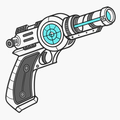 Obraz premium illustration of a pistol