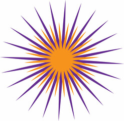 vector illustration of a star burst