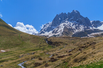 Fototapeta premium Juta, Georgia - A Country in Caucasus Mountains