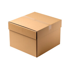 cardboard box isolated on white