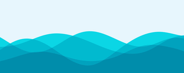 abstract blue wave background