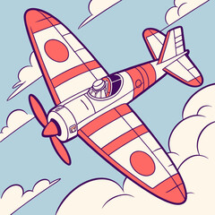 vector illustration of an airplane