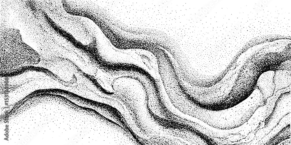 Poster abstract terrazzo and marble texture with swirling patterns and neon elements