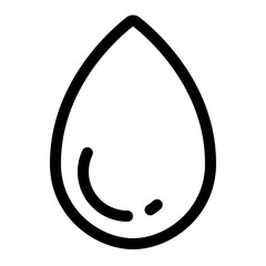Water droplet lineal icon style