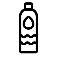 A bottle of water lineal icon style