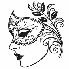 carnival mask vector illustration