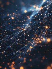 Business development to success and growth concept. Global network business structure. Data analysis and exchange. Generative Ai.