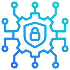 Obraz premium Cyber Security Icon