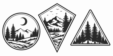 vector illustration of mountain