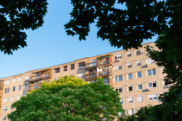 Panel house in Budapest