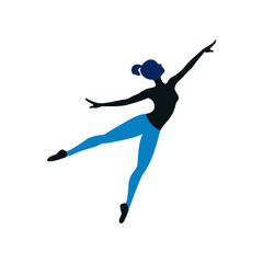 gymnast vector art silhouette