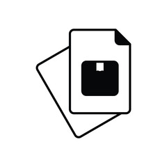 Documents  Icon vector stock illustration