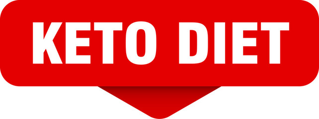 keto diet sticker. keto diet sign on transparent background