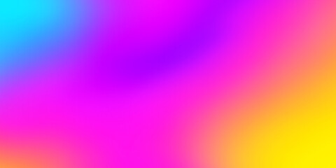 Vibrant Abstract Gradient Background with Blended Hues of Cyan, Purple, Pink, and Yellow