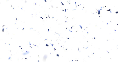 Colorful Confetti against a White Background Tranparent BG Confeti. Confetti partical isolated background. 3d Rendering Transparent Confetti. Confetti Celebrations Party Background Design.